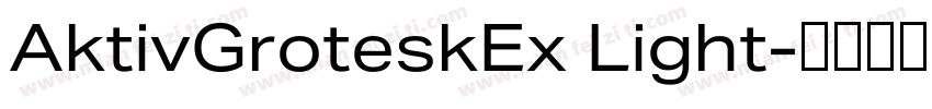 AktivGroteskEx Light字体转换